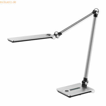7612176092401 - Hansa LED Tischleuchte Wave 3000 - 5800 K 85 W stufenlos dimmbar Memoryfunktion 85 W silber-gebürstet 7612176092401 - Hansa LED Tischleuchte Wave 3000 - 5800 K 85 W stufenlos dimmbar Memoryfunktion 85 W silber-gebürstet