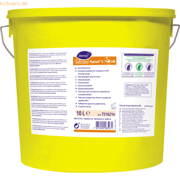7615400085231 - Soft Care REINOL S Handwaschpaste zur Handreinigung bei intensiver Verschmutzung 10 l - Eimer 7615400085231 - Soft Care REINOL S Handwaschpaste zur Handreinigung bei intensiver Verschmutzung 10 l - Eimer