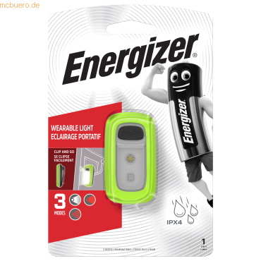 7638900426434 - E301422001 Wearable Clip Light led Camping-Leuchte 30 lm batteriebetrieben Grün - Energizer 7638900426434 - E301422001 Wearable Clip Light led Camping-Leuchte 30 lm batteriebetrieben Grün - Energizer