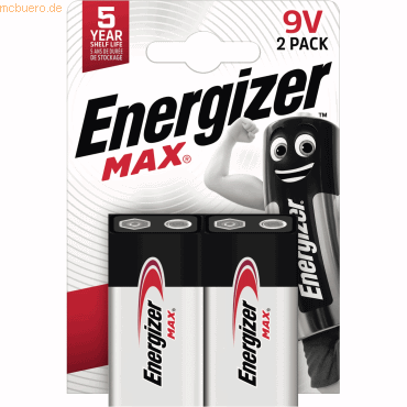 7638900426533 - Batterie Max E-Block 6LR61 Alkaline 9V 7638900426533 E301530500 2 Stück 7638900426533 - Batterie Max E-Block 6LR61 Alkaline 9V 7638900426533 E301530500 2 Stück
