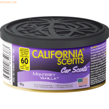 7638900850383 - CALIFORNIA SCENTS Lufterfrischer E303183002 Monterey Vanilla 7638900850383 Deutschland GmbH 7638900850383 - CALIFORNIA SCENTS Lufterfrischer E303183002 Monterey Vanilla 7638900850383 Deutschland GmbH