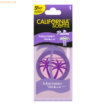 7638900851465 - CALIFORNIA SCENTS Lufterfrischer E302780902 Monterey Vanilla 7638900851465 Deutschland GmbH 7638900851465 - CALIFORNIA SCENTS Lufterfrischer E302780902 Monterey Vanilla 7638900851465 Deutschland GmbH