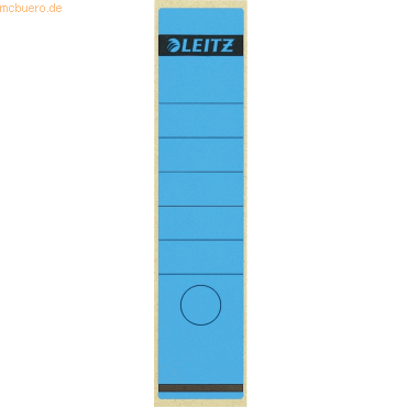 Leitz Ordnerrückenschilder 61x285mm selbstklebend blau VE=10 Stück