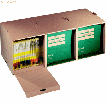 5 x Leitz Archivdepot für Einstellmappen naturbraun