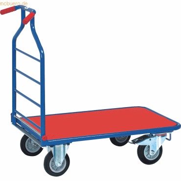 Fetra Rollwagen Optiliner bis 400kg 90x60cm blau/rot