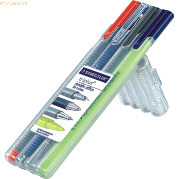 Staedtler Schreibgeräteset triplus multi-set sortiert VE=4 Stück