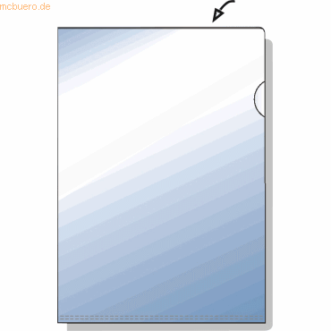 4013702005699 - - Sichthülle din A4 014mm oben rechts offen dokumentenecht PVC-Hartfolie glasklar glänzend 50 St Pack