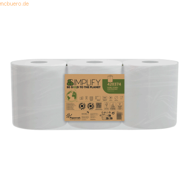 8024929009083 - Rollenhandtuch Simplify 420374 2lg 450Bl 3St 8024929009083 3 Stück 8024929009083 - Rollenhandtuch Simplify 420374 2lg 450Bl 3St 8024929009083 3 Stück