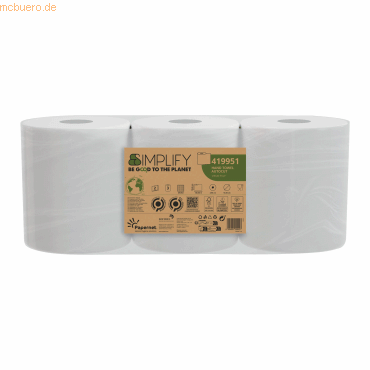 8024929009427 - Rollenhandtuch Simplify 419951 2lg 130m 3St 8024929009427 3 Stück 8024929009427 - Rollenhandtuch Simplify 419951 2lg 130m 3St 8024929009427 3 Stück