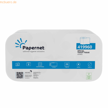 8024929009861 - Toilettenpapier Special 419960 3-lagig weiß 250 Blatt Rolle 8024929009861 8 Rolle 8024929009861 - Toilettenpapier Special 419960 3-lagig weiß 250 Blatt Rolle 8024929009861 8 Rolle
