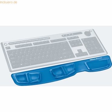 Fellowes Tastatur-Handgelenkauflage Crystals blau