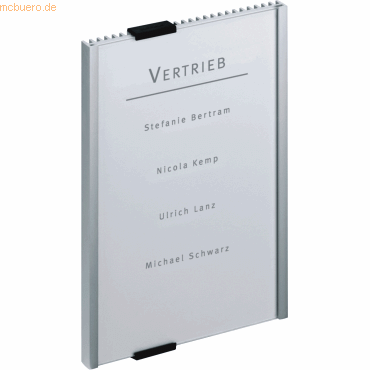 Durable Türschild Info Sign 149x210,5mm silber