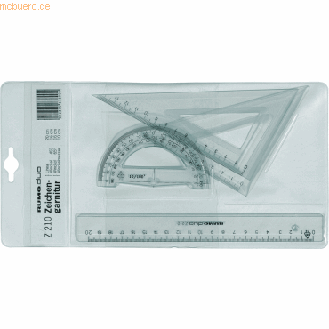 4012108067201 - Zeichengeräte-Set Rumo-Duo  Z210 rauchgrau-tranparent 4-teilig 
