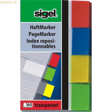 4004360934452 - Index Haftstreifen transparent 80x50mm 4x40 Bl 4004360934452 4 Stück