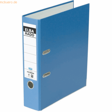 20 x Elba Ordner rado-Lux A4 Acrylat/Papier 80mm blau