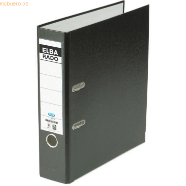 20 x Elba Ordner rado-Lux A4 Papier 80mm schwarz
