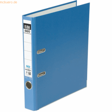 20 x Elba Ordner rado-Lux A4 Acrylat/Papier 50mm blau