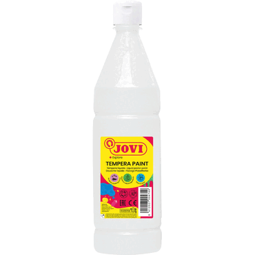 8412027004749 - Flüssige Plakatfarbe 1000ml Flasche weiß
