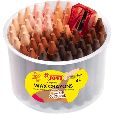 8412027033473 - Wachsmalstifte JOVICOLOR 60er Dose mit 1 Spitzer