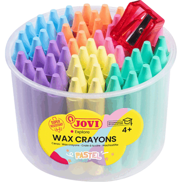 8412027033480 - Wachsmalstifte JOVICOLOR 60er Dose mit 1 Spitzer pastel 8412027033480 - Wachsmalstifte JOVICOLOR 60er Dose mit 1 Spitzer pastel