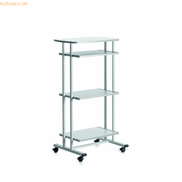 8427951522016 - Computertisch VIRTUAL ALTA 4 Ebenen lichtgrau HxBxT 1280 x 670 x 490 mm kaiserkraft