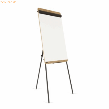 8427951610324 - Flipchart Natural Dreibein Stahlboard Rahmen Holzoptik Dreibeinstativ B 690 x H 1150 mm 8427951610324 - Flipchart Natural Dreibein Stahlboard Rahmen Holzoptik Dreibeinstativ B 690 x H 1150 mm