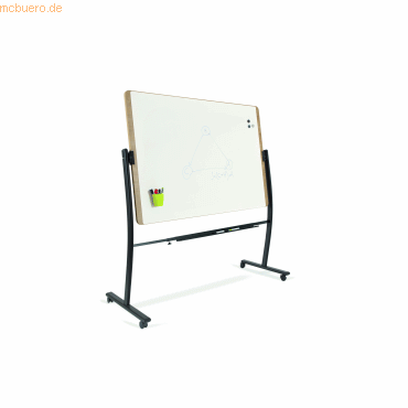 8427951687104 - Mobiles Whiteboard Natural drehbar magnethaftend Ablageschale Stahl auf Holz B 1500 x H 1000 mm 8427951687104 - Mobiles Whiteboard Natural drehbar magnethaftend Ablageschale Stahl auf Holz B 1500 x H 1000 mm