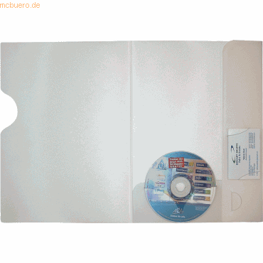 4015845100965 - Angebotsmappe A4 mit CD-Halter transparent