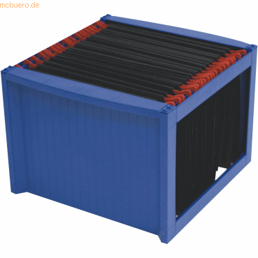 Helit Hängemappenbox 36x38x27,2cm blau/blau