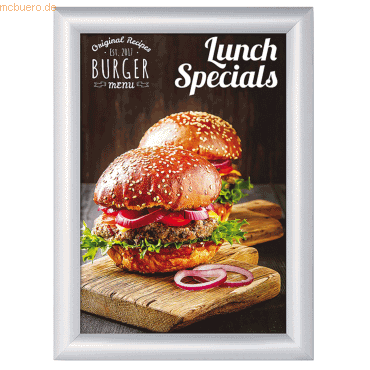 8595578300673 - SHOWDOWN DIN A4 Klapprahmen Hängend Silber nicht haftend Aluminium KRA4G25 241 (B) x 11 (T) x 328 (H) cm 8595578300673 - SHOWDOWN DIN A4 Klapprahmen Hängend Silber nicht haftend Aluminium KRA4G25 241 (B) x 11 (T) x 328 (H) cm