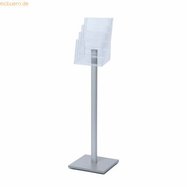 8595578307900 - Showdown Displays - Showdown Prospektständer mb - 4x din A4 - Aluminium - Silber