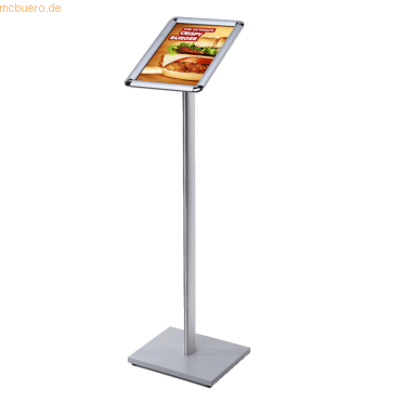 8595578308686 - SHOWDOWN Menütafel Silber Schlankes Design Aluminium Stahl 300 (B) x 292 (T) x 1080 (H) mm 8595578308686 - SHOWDOWN Menütafel Silber Schlankes Design Aluminium Stahl 300 (B) x 292 (T) x 1080 (H) mm