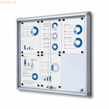 8595578316278 - SHOWDOWN Abschließbarer Schaukasten Magnetisch 72 (B) x 675 (H) cm Silber 6 x DIN A4 8595578316278 - SHOWDOWN Abschließbarer Schaukasten Magnetisch 72 (B) x 675 (H) cm Silber 6 x DIN A4