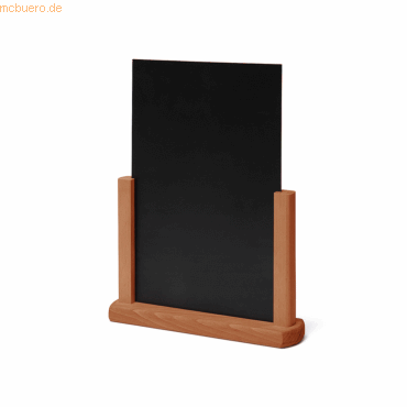 8596052007446 - Stativ-Kreidetafel Natura Tisch TCHBLBA4 32x26cm Holzfuß 8596052007446 Showdown Displays