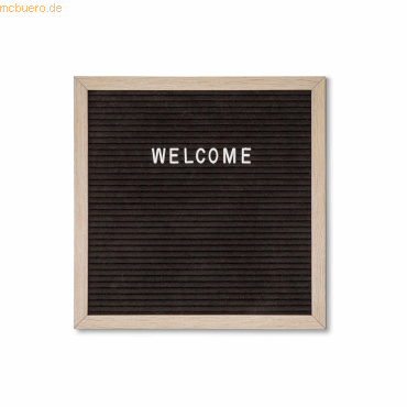 8596052137846 - SHOWDOWN Rillentafel Wandmontage mit Schrauben 30 (B) x 30 (H) cm Schwarz