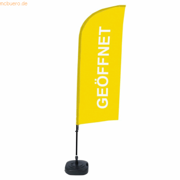 8596052143311 - SHOWDOWN Strandflagge Geöffnet Windform Gelb 330 x 89 cm Einzel Aluminium 8596052143311 - SHOWDOWN Strandflagge Geöffnet Windform Gelb 330 x 89 cm Einzel Aluminium