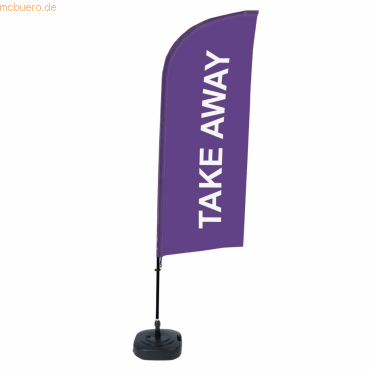 8596052143342 - SHOWDOWN Strandflagge Take Away Windform Violett 330 x 89 cm Einzel Aluminium 8596052143342 - SHOWDOWN Strandflagge Take Away Windform Violett 330 x 89 cm Einzel Aluminium