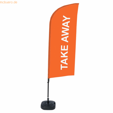 8596052143359 - SHOWDOWN Strandflagge Take Away Windform Orange 330 x 89 cm Einzel Aluminium 8596052143359 - SHOWDOWN Strandflagge Take Away Windform Orange 330 x 89 cm Einzel Aluminium