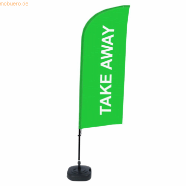 8596052143366 - SHOWDOWN Strandflagge Take Away Windform Grün 330 x 89 cm Einzel Aluminium 8596052143366 - SHOWDOWN Strandflagge Take Away Windform Grün 330 x 89 cm Einzel Aluminium
