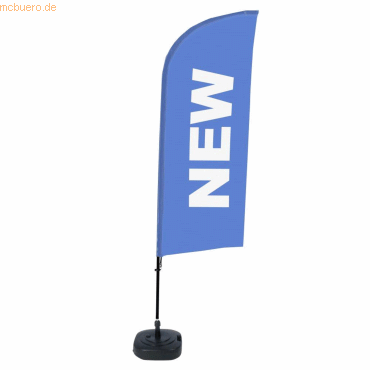 8596052143465 - SHOWDOWN Strandflagge New Windform Blau 330 x 89 cm Einzel Aluminium