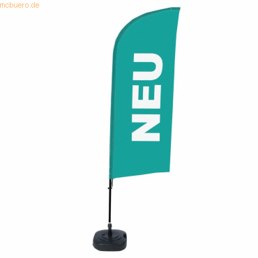 8596052143502 - SHOWDOWN Strandflagge Neu Windform Türkis 330 x 89 cm Einzel Aluminium 8596052143502 - SHOWDOWN Strandflagge Neu Windform Türkis 330 x 89 cm Einzel Aluminium
