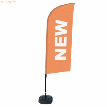 8596052143618 - SHOWDOWN Strandflagge New Windform Orange 330 x 89 cm Einzel Aluminium 8596052143618 - SHOWDOWN Strandflagge New Windform Orange 330 x 89 cm Einzel Aluminium