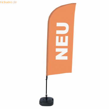 8596052143625 - SHOWDOWN Strandflagge Neu Windform Orange 330 x 89 cm Einzel Aluminium 8596052143625 - SHOWDOWN Strandflagge Neu Windform Orange 330 x 89 cm Einzel Aluminium