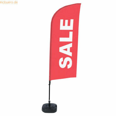 8596052143717 - SHOWDOWN Strandflagge Sale Windform Rot 330 x 89 cm Einzel Aluminium 8596052143717 - SHOWDOWN Strandflagge Sale Windform Rot 330 x 89 cm Einzel Aluminium