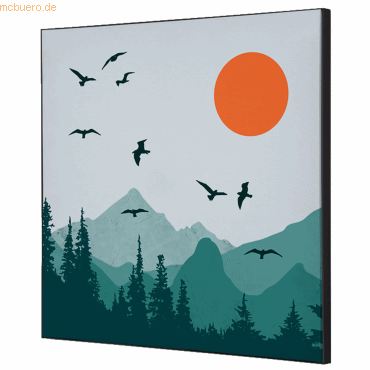 8596052181283 - Showdown Wanddekoration Set 40x40cm Sonne und Vögel 8596052181283 Showdown Displays