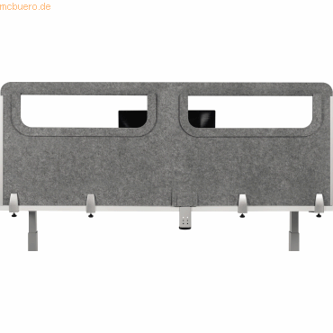 8719274675020 - Schreibtisch-Akustik-Trennwand BE Safety Screen Rückwand mit Acrylfenster Dicke 10 mm B 1600 x H 600 mm hellgrau 8719274675020 - Schreibtisch-Akustik-Trennwand BE Safety Screen Rückwand mit Acrylfenster Dicke 10 mm B 1600 x H 600 mm hellgrau