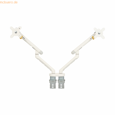 8719274677086 - Monitor-Halterung BE Flexible Dual BNEBFDW weiß für 2 Monitore Tischklemme 8719274677086 - Monitor-Halterung BE Flexible Dual BNEBFDW weiß für 2 Monitore Tischklemme