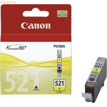 Canon Tintenpatrone Canon CLI-521Y gelb