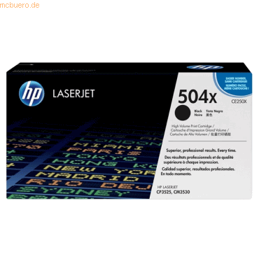 HP Toner HP Color LaserJet CE250X schwarz