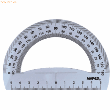 3154141461347 - Halb-Winkelmesser Cristal 180 Grad 120 mm